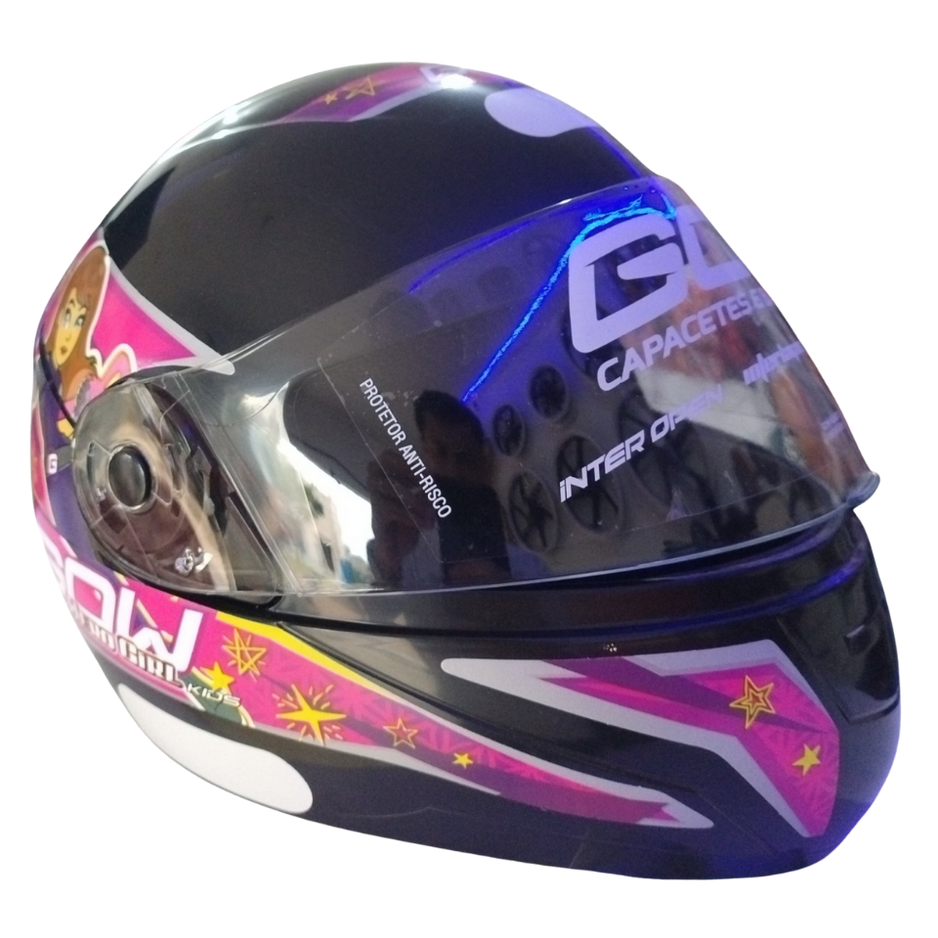 Capacete Infantil Feminino - Center Motos Ofina e Peças para Motos Sinop MT